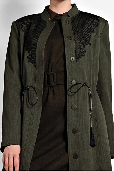 Alvina Pardechu with Buttons and Waist Laces 10122