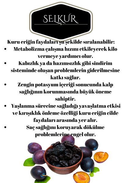 SELKUR Dried Plum 200g(Plum Plum)