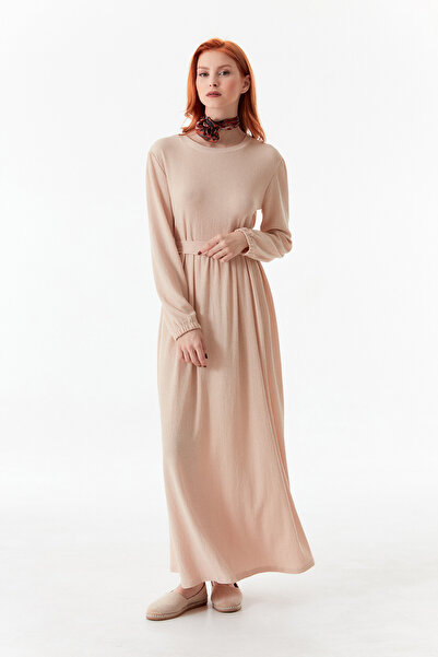 Fulla Moda Φόρεμα με ζώνη Fullamodest Wrinkled Fabric