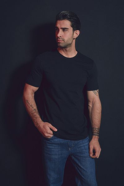 Fulla Moda Μπλουζάκι Basic Crew Neck