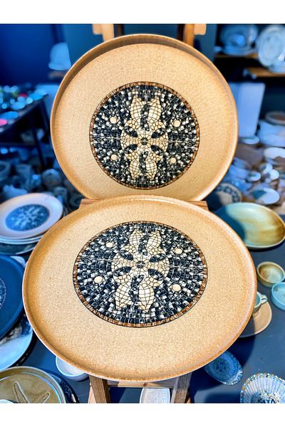 Bonna Porselen Bonna Porcelain Mesopotamia Coffee 28cm Hygge Set of 6 - Flat Plate S-Mt-Mzpmwhyg28Dz