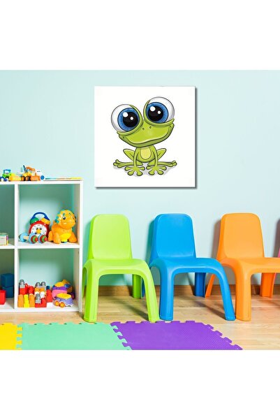 Limitless Design Tablou decorativ din pânză pătrată pentru camera copiilor cu...