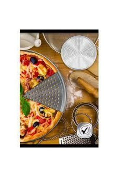Abant Luxury Stainless Steel Pizza Lahmacun Tray Large Size 36cm