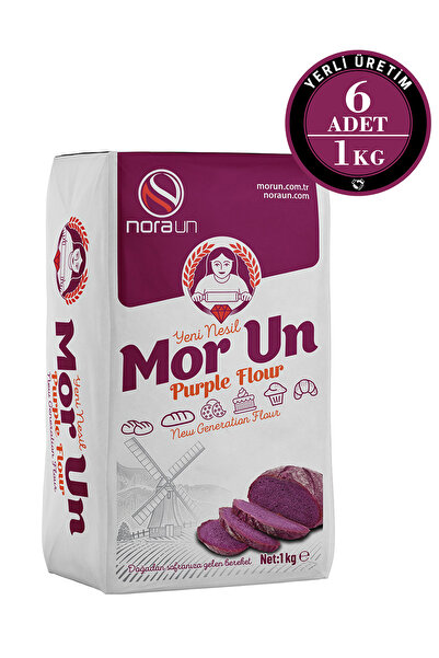 NORA UN Mor Un 1 Kg 6 Adet (VEGAN)