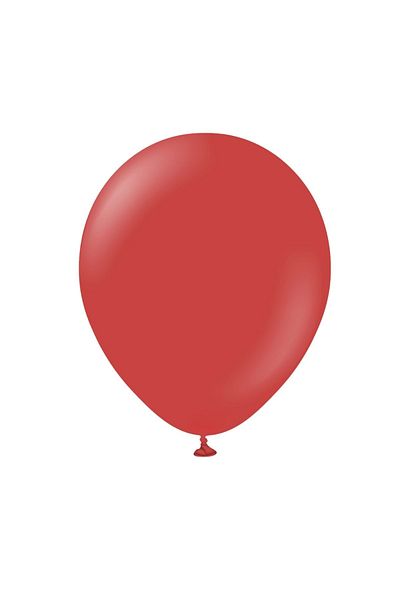 Organizasyon Pazarı 12 inch Deep Red Color 25 Pieces Pastel Decoration Balloon