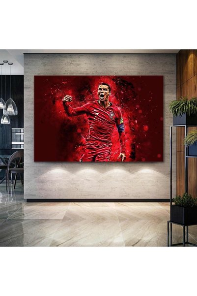 TosbArt Cristiano Ronaldo Futbol Portekiz Cr7 Art Yüksek Kalite Dijital Baskı...