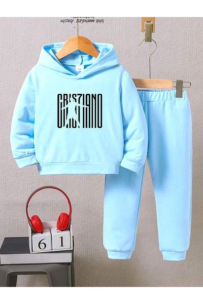 BENROMA Set de trening pentru copii unisex - Imprimat pentru jucători de fotbal, mucegai supradimensionat
