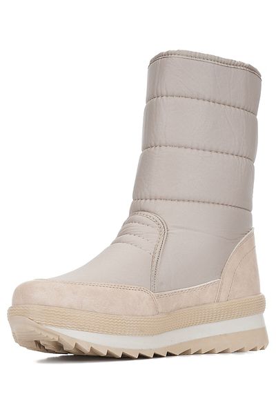 Allyup Ανδρικές και γυναικείες μπότες χιονιού casual - Παιδική γούνα εσωτερικά, αντιολισθητική σόλα Velcro, Unisex 802