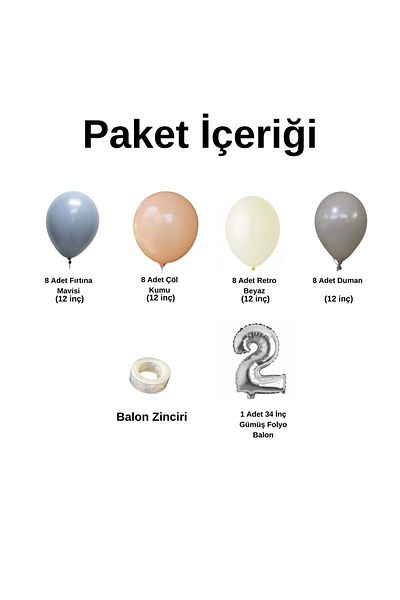 Organizasyon Pazarı 2-34 inch Silver Foil Chain Set of 30 - Storm Blue-smoke-prune-r.white