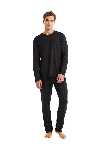 Blackspade Ανδρικό σετ πιτζάμες μαύρο 40570