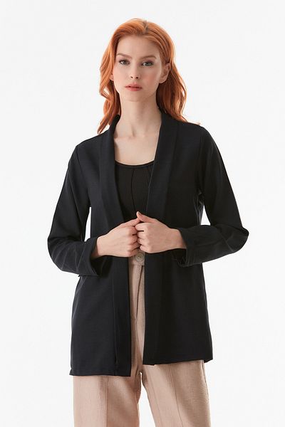 Fulla Moda Basic Shawl Collar Jacket