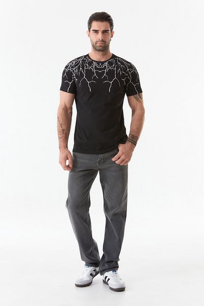 Fulla Moda Printed Crew Neck T-Shirt