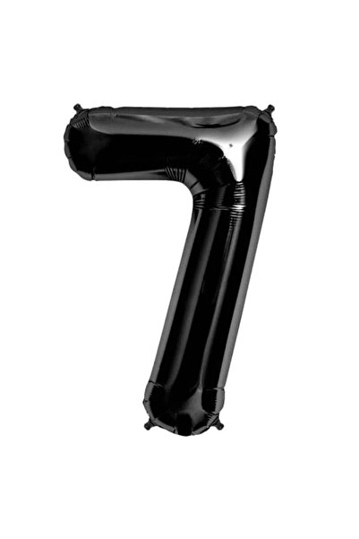 Organizasyon Pazarı 34 inch 7 Black Color Number Foil Balloon