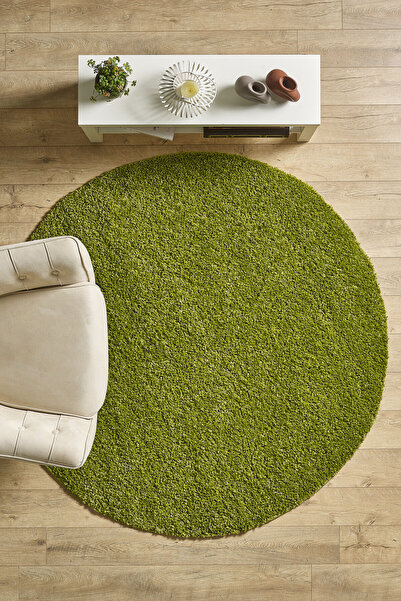 Anaska Home Modern Desensiz Yeşil Halı Salon Halısı Oturma Odası Halısı Çocuk...