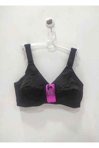 F.K Unassisted Recovery Polka Dot Black Bra - 7039