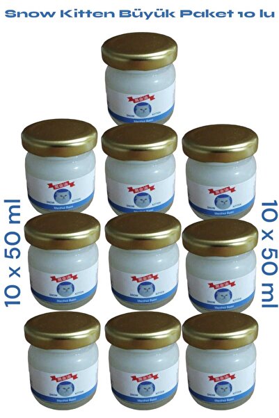 beauty clınıc Snow Kitten Menthol Balm Krem 50 ml 10 ADET MEGA SET - Vücut Ağ...