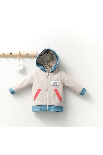 Tongs Baby Patterned Baby Cardigan