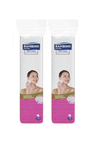 Bambino Cotton 120 X 2 Makeup Removal Cotton Discs