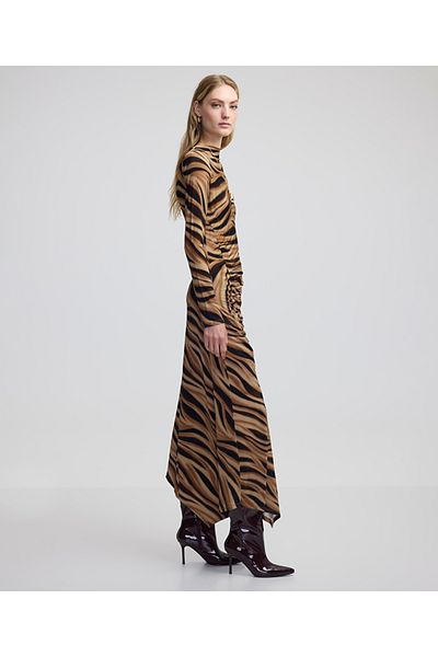 İpekyol Print and Draped Dress