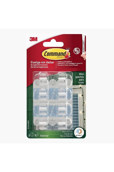 3M Command Clear Outdoor Light Clips