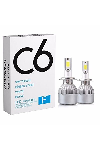 APEXİ Zenon H27 Led Xenon 36w 7600lm 6500k Far Ampülü Led Işık seri-GRİ