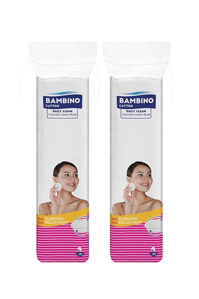 Bambino Cotton 100 X 2 Makeup Removal Cotton Discs