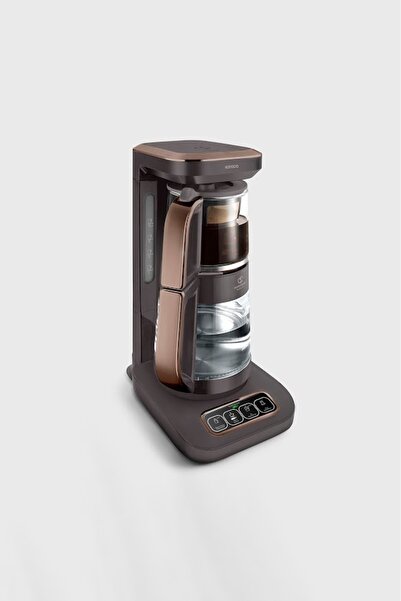 Karaca Çaysever Robotea Pro 4 in 1 Cam Çay Makinesi Walnut Brown