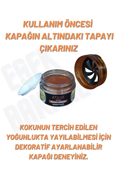 AutoDeepen 2li Kavun Kokulu Oto Ve Oda Jel Koku Araç Koku Araba Kokusu Otomobil Araç Dolap Ayakkabılık Koku