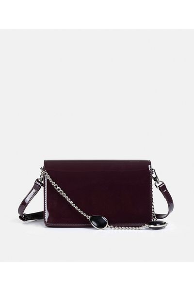 İpekyol Chain Messenger Bag with Patent Leather Surface