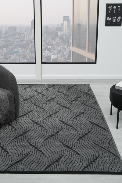 Prestige Halı Eko Antrasit Salon Oturma Odasi Çocuk Odasi Yatak Odasi Halisi ...