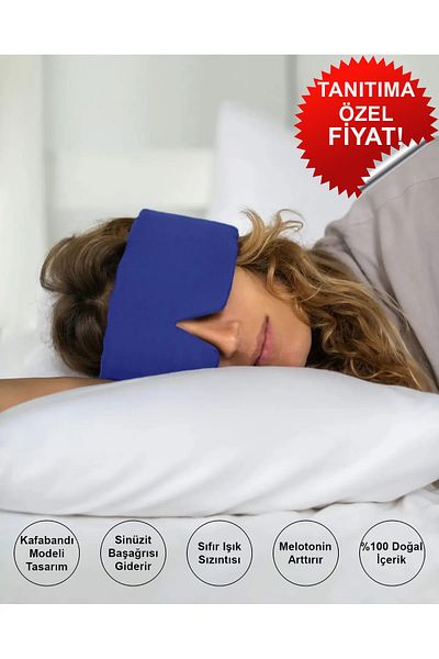 Sinada Μάσκα Ύπνου Hollywood Model με Φυσική Πέτρα %100 Αποκλεισμός Φωτός Φυσική Αύξηση Μελατονίνης Yoga Band