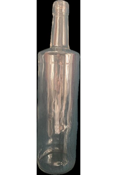 borayris 1 lt Maraska zeytinyağı şişeşi 1000 ml şeffaf cam + mantar + Kapşon