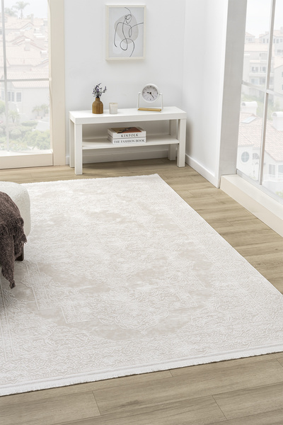 Prestige Halı Maki Krem Salon Oturma Odasi Çocuk Odasi Yatak Odasi Halisi MK9003
