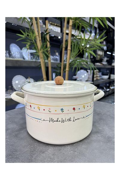 Doğudeko Made with Love Series Luxury Enamel 24 cm Frying Pot