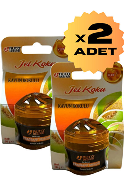 AutoDeepen 2li Kavun Kokulu Oto Ve Oda Jel Koku Araç Koku Araba Kokusu Otomob...