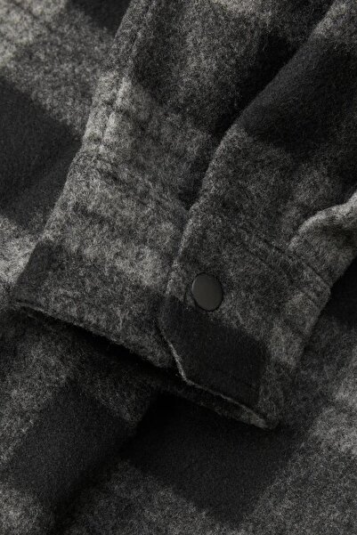 Jack & Jones Men's Plaid Print Shirt Jacket with Chest Pockets - Collective