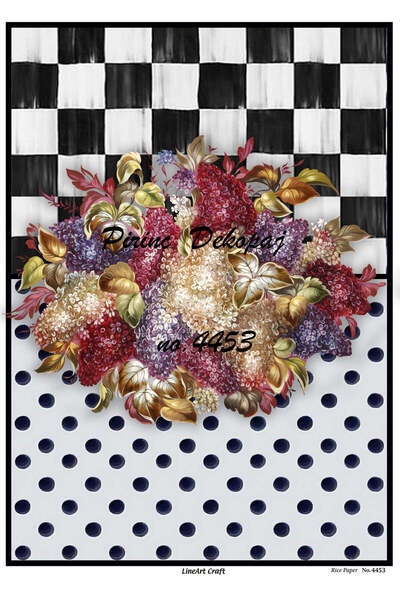 LİNEART ورق ديكوباج نحاسي Lineart 29X42 رقم: L4453