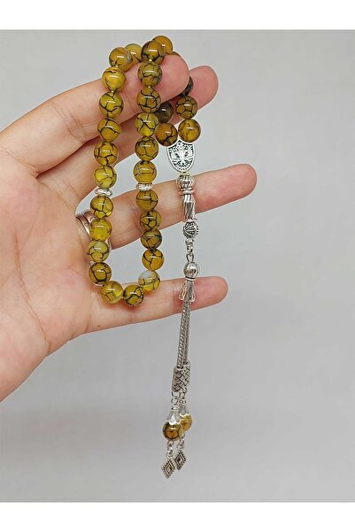 Yasamtohumu Agat Stone Tasbih 33 bucăți 8 mm (1883)