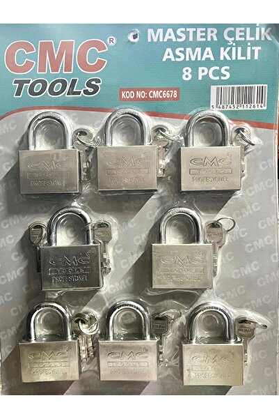 CMC Tools MASTER ÇELİK ASMA KİLİT 8 PARÇA