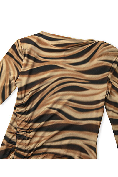 İpekyol Print and Draped Dress