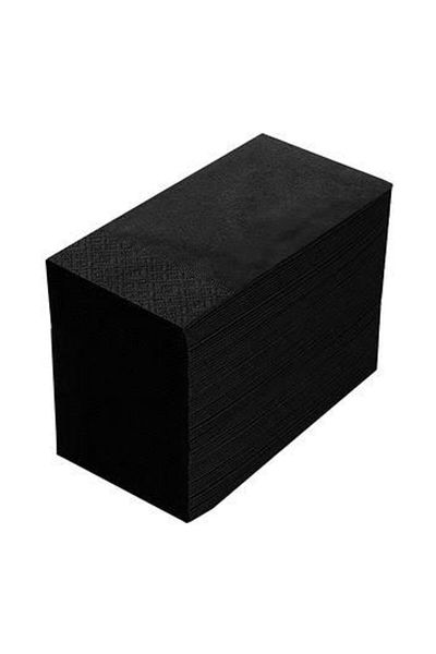 TMO Black Waiter Fold Paper Tissue 24X24 cm