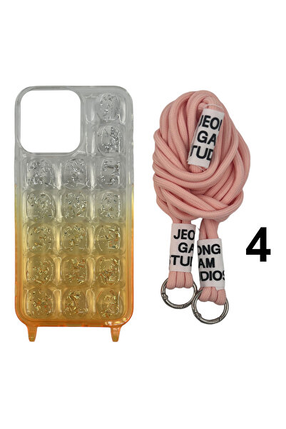 Nettech İphone 14 Pro Max Uyumlu Nt-n025 Ipli Arka Koruma Kılıf - Karışık Renk