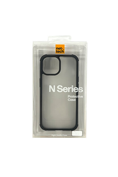 Nettech Apple iPhone 15 Compatible Sunday Series Back Protection Case - Black