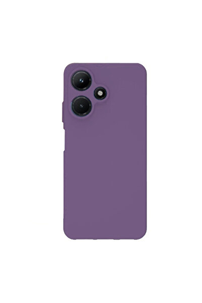 Nettech Infinix Hot 30 Compatible Trend Series Silicone Back Protection Case - Purple