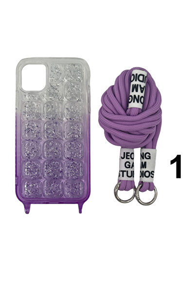 Nettech İphone 15 Uyumlu Nt-n025 Ipli Arka Koruma Kılıf - Karışık Renk