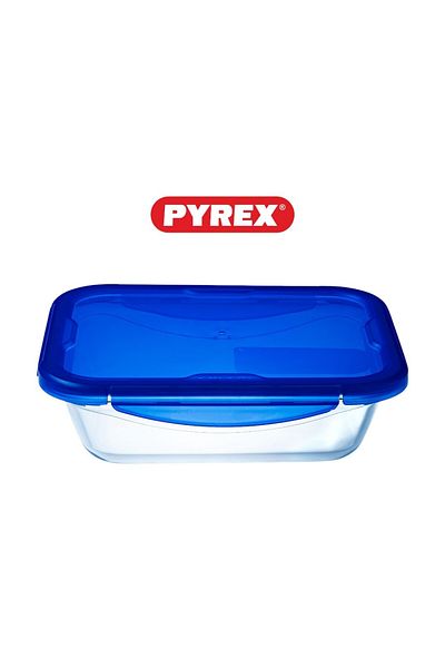 Pyrex Cook&Go 3.5L Rectangle Storage Dish with Airtight Lid - Versatile Freezer-to-Oven Solution