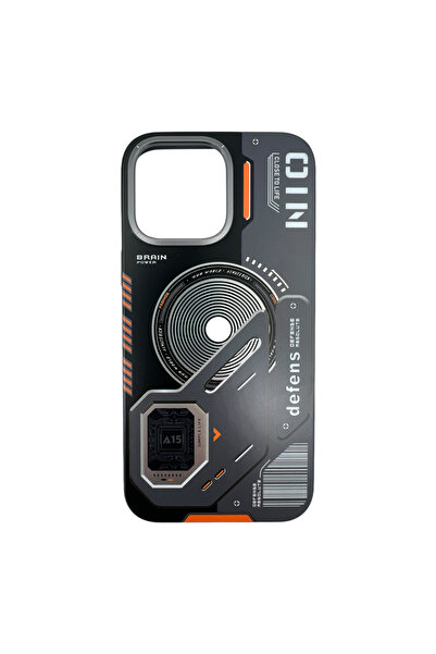 Nettech İphone 15 Pro Max Uyumlu Nt-n043 Magsafe Lüx Arka Koruma Kılıf - Siyah