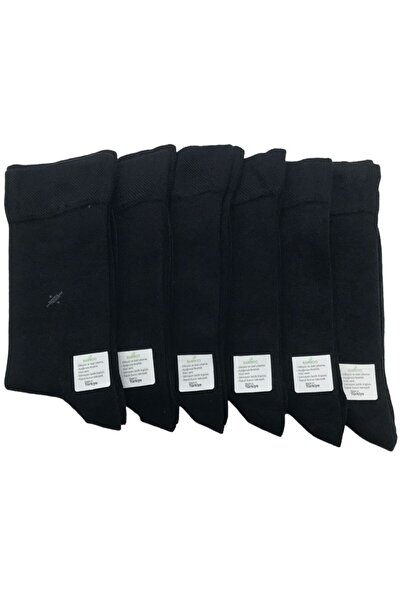 AXE SPORTSWEAR Men's Black Long Seamless Lycra Heel Toe Reinforced 6 Pairs Pr...
