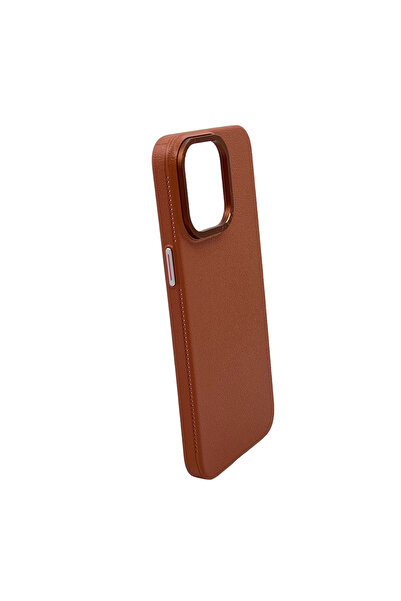 Nettech iPhone 14 Pro Max Compatible Nt-N021 Luxury Back Protection Case - Brown