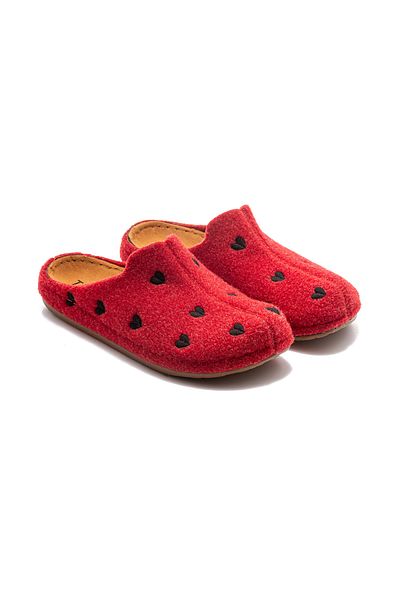 Twigy Red Children's House Slippers - Bouquet 30/35